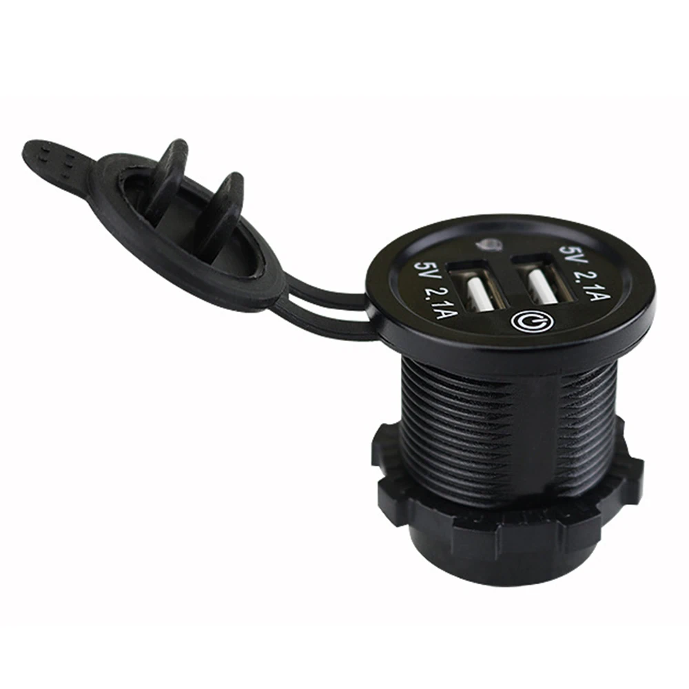 12 V 24 4.2A Dual USB зарядное устройство автомобильный прикуриватель адаптер питания 2