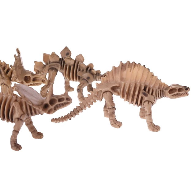 12pcs Dinosaur Skeleton Fossils Assorted Bones Figures Toys Kids Christmas Gift 4