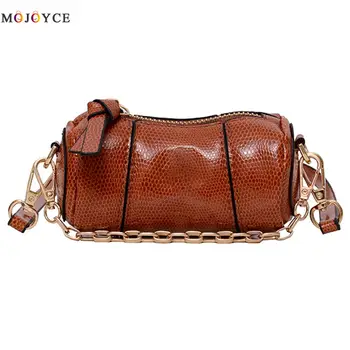 

Fashion Exquisite Shopping Bags Retro Cylinder-Shaped Crossbody Bag Women Leather Mini Totes Shoulder Handbag