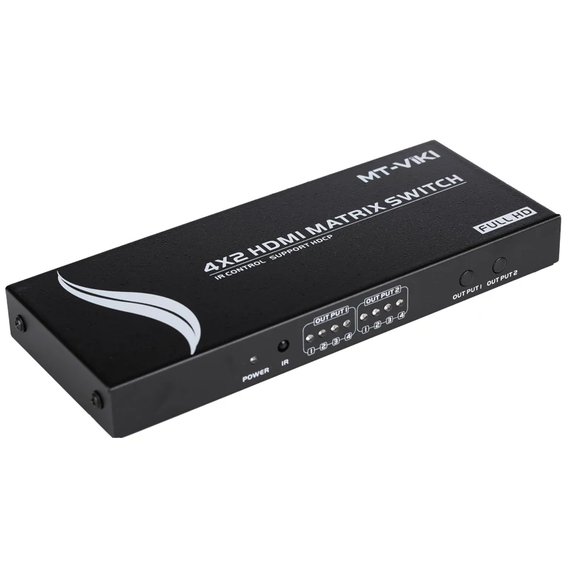 Usb выключатель HDMI 4 в 2 1080P 4K|mt-viki|audio inhdmi l |