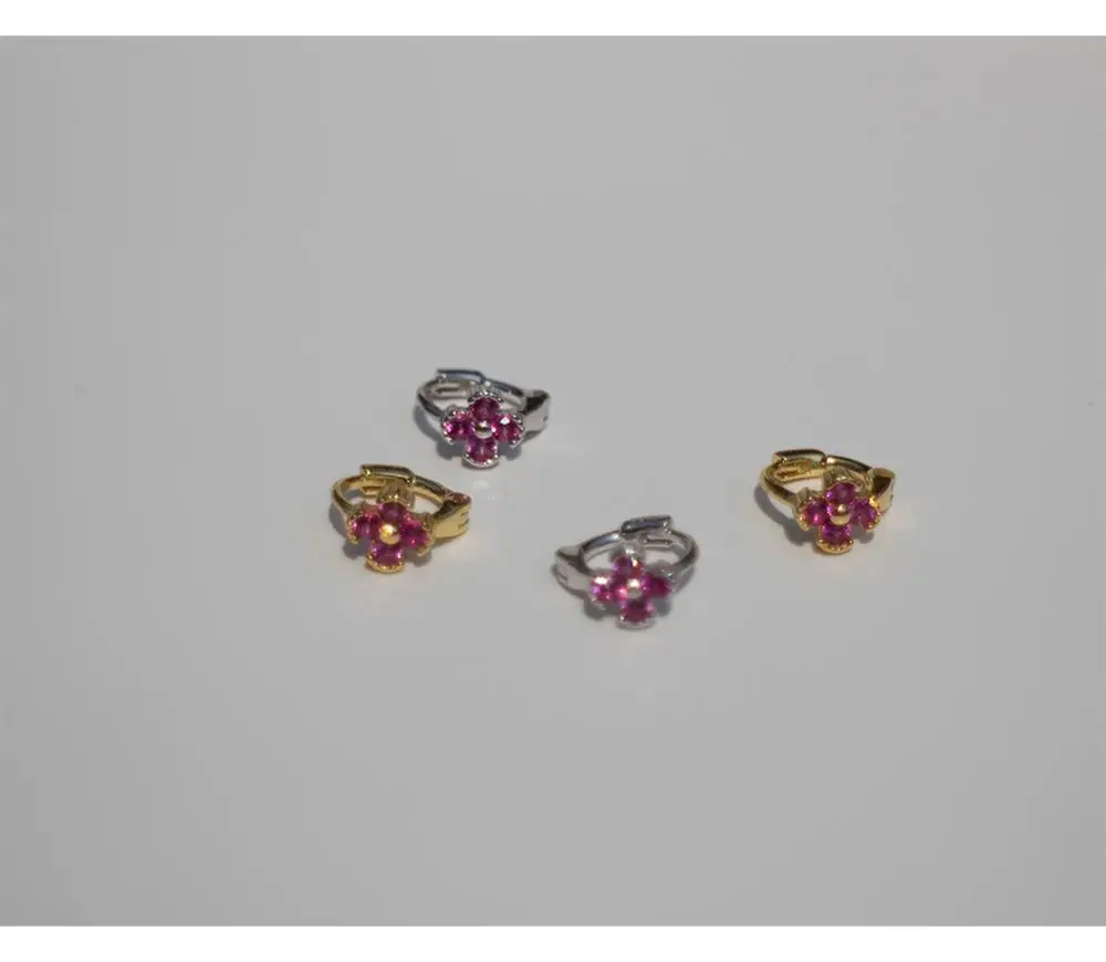 Серьги из стерлингового серебра 925 пробы, модные, циркониевые, четыре-застежка в виде листа, Ушные Кольца, мини-ушные кости, ушные пряжки, 5,2 мм, милый тренд, дикие женские серьги, еврей