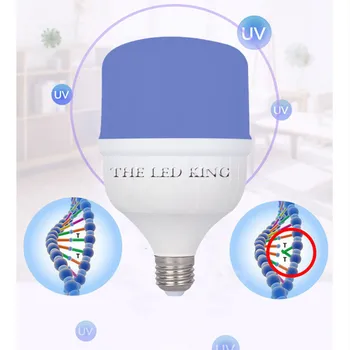 

2020 38W 60W Remote Control Germicidal Light E27 Bulb UVC Sterilizer Killing Virus Mite Bacteria UV lamp For Bedroom /Hospital