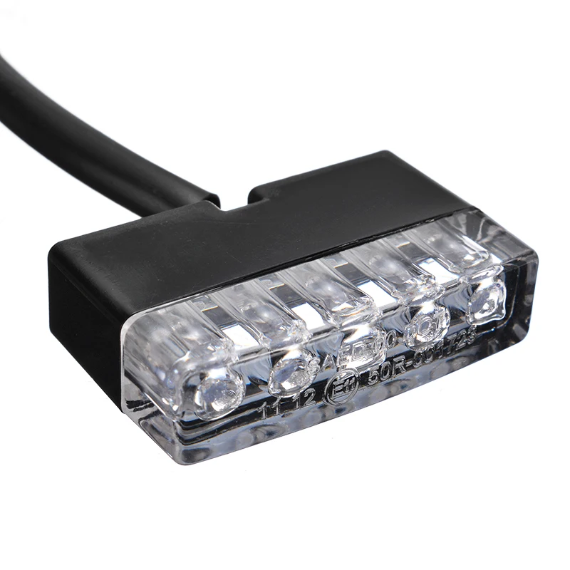Mayitr 1 шт. 12 В мотоцикл указатели поворота свет 5LED указатель поворота янтарного цвета лампа для спорта крейсер велосипеды