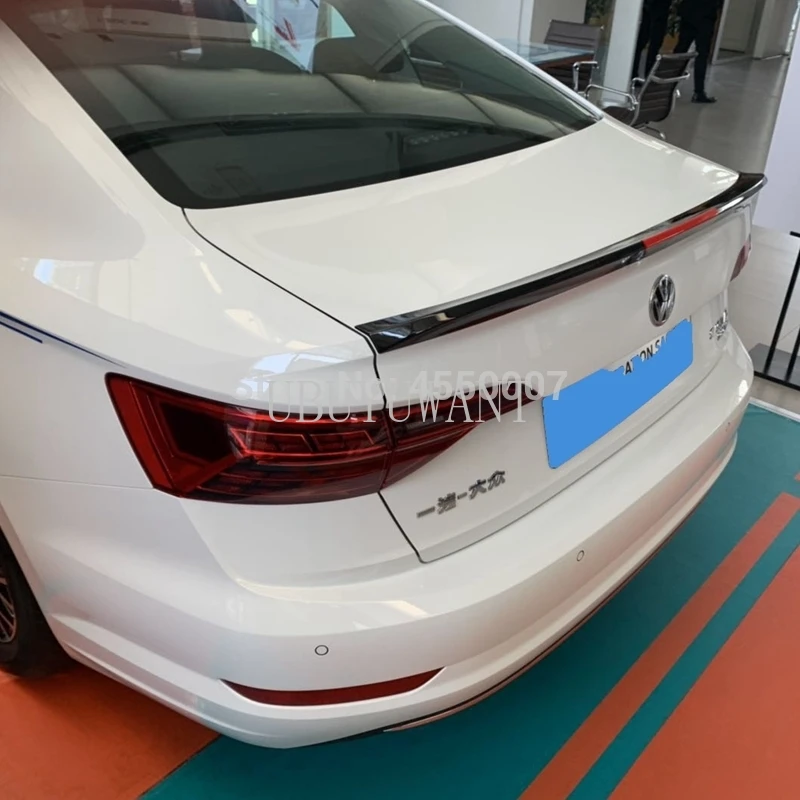 

For 2019 Volkswagen Sagitar Jetta-19 Spoiler ABS Plastic Primer Color Car Rear Tail Trunk Wing Decoration Spoiler