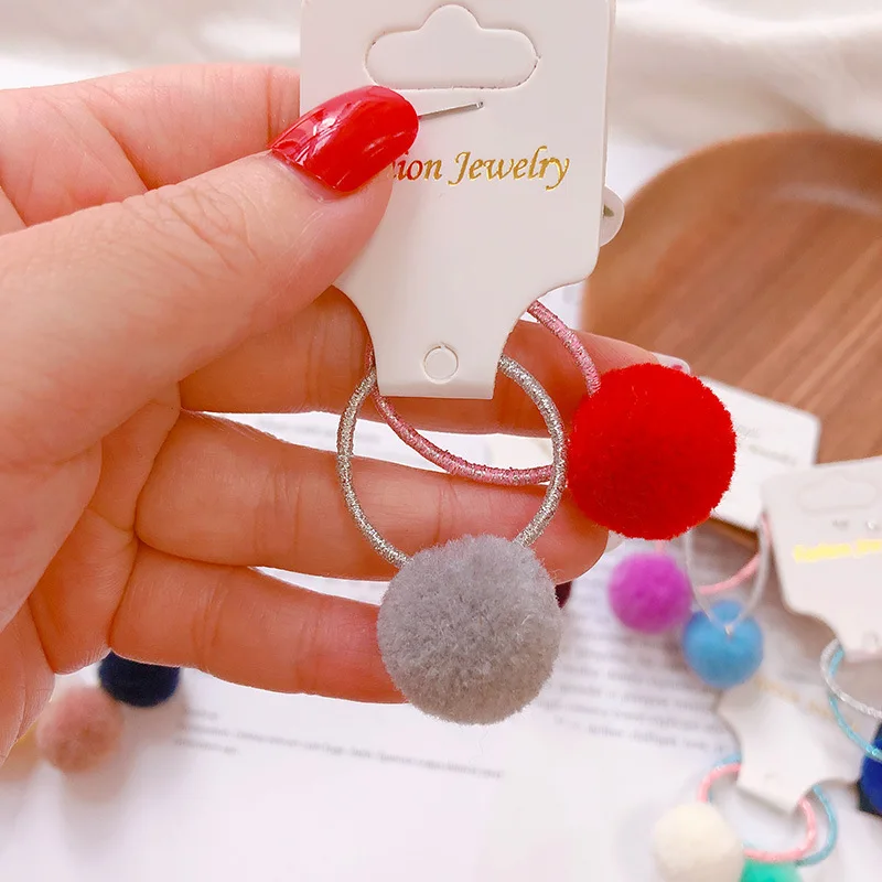 Детские конфеты плюшевые шарики hairties BB девушки резинка Детские резинки для волос конский хвост Зажим Для Волос Аксессуары
