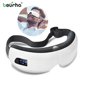 

Chargeable Electric Vibration Bluetooth Eye Care Device Wrinkle Fatigue Relieve Vibration Massage Hot Compress Therapy Glasses