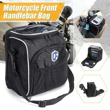 

Motorcycle Front Handlebar Bag Mobile Phone Electric Bike Bicycle Front Storage Bags Container Touch Screen transparent film