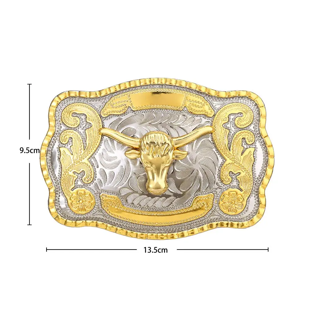 Gold Long Horn Bull Skull_2