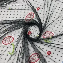 1 метр, 135 см, сетка в горошек, Подсолнух, mbroidered, тюль, мягкая кружевная ткань, одежда для девочек, женское платье, материал, сделай сам, швейные принадлежности