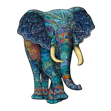 

Jigsaw Wooden Animal Puzzles For Adults Kids Unique Mysterious Lion 3d Puzzle Gift Interactive Games Toy Educational Fabulous