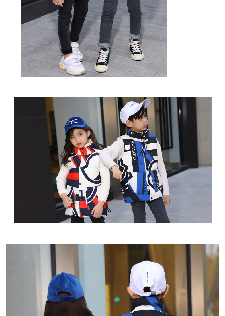 Winter Down Vest Children's Clothing Autumn and Winter New Children's Down Vest Boy Winter Vest Girl Winter Coats