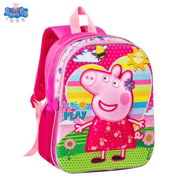 peppa pig Джордж студенческий Рюкзак Сумка Наплечная Сумка с мультяшным аниме действие подарок на день рождения мальчик девочка - Цвет: 7