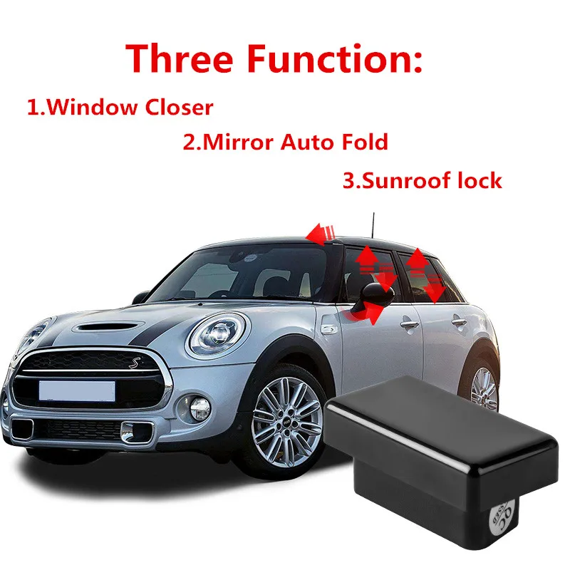 Модуль OBD умный оконный доводчик+ зеркало Авто складной+ замок на крыше для Mini Cooper F54 F55 F56 F57 F60 Plug and Play