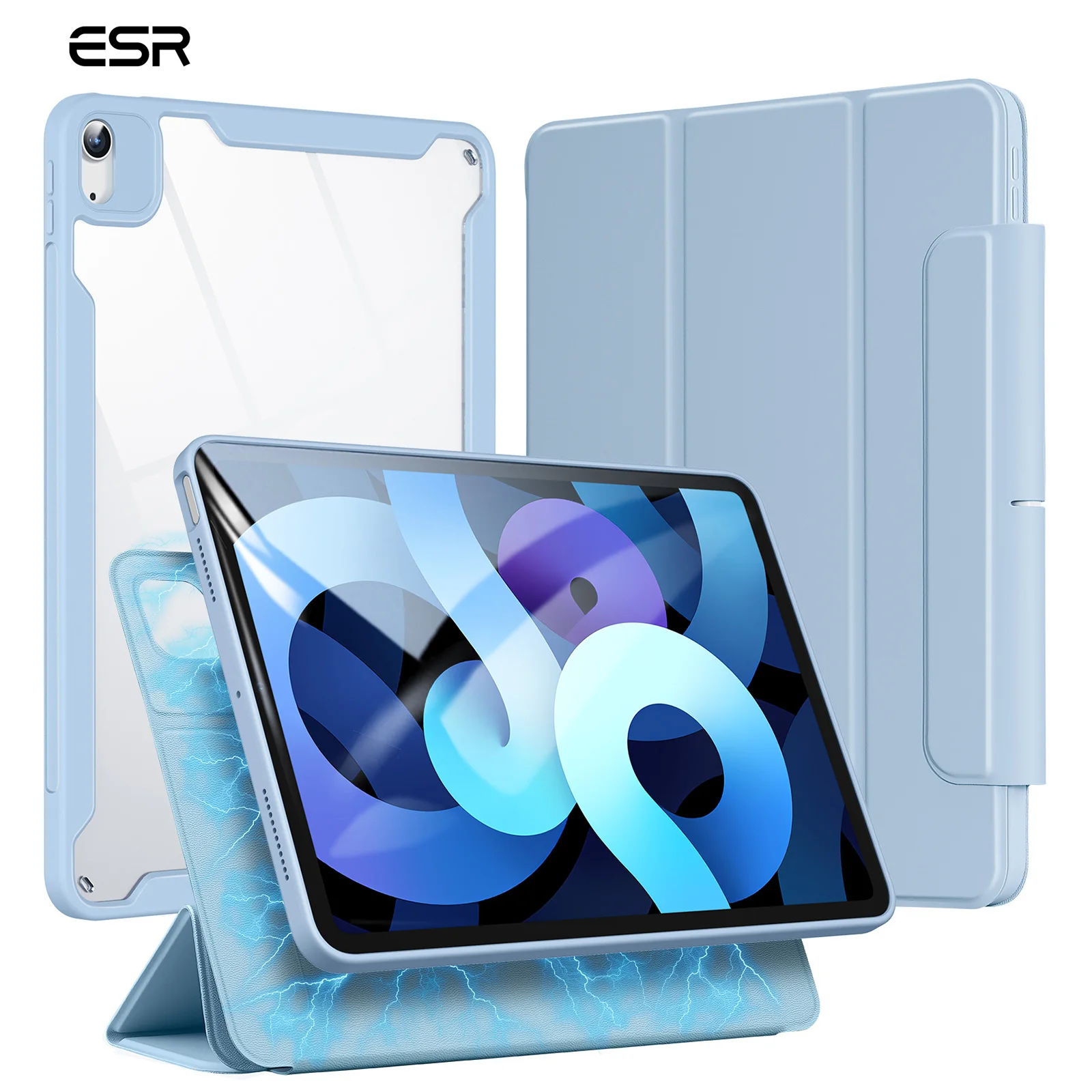 2020 destacável magnética lápis casos para ipad air 5 4 ipad 9 8 7 caso