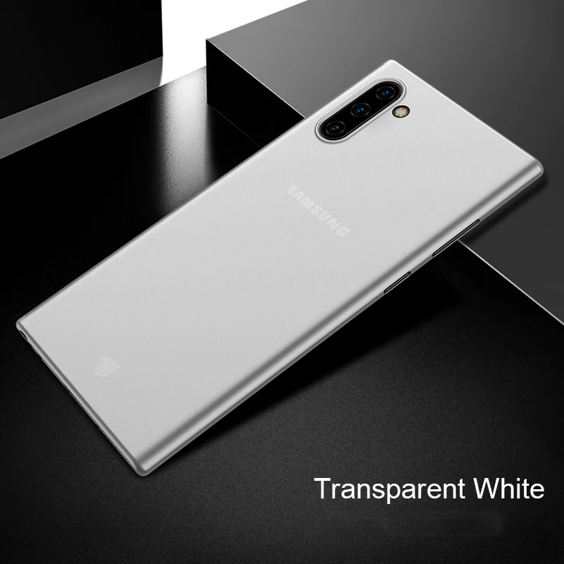 transparent white X-Level супер тонкий чехол s для samsung Galaxy Note 10+ Чехол Жесткий PP защитный чехол для Galaxy S10+ S10e прозрачный - Цвет: transparent white
