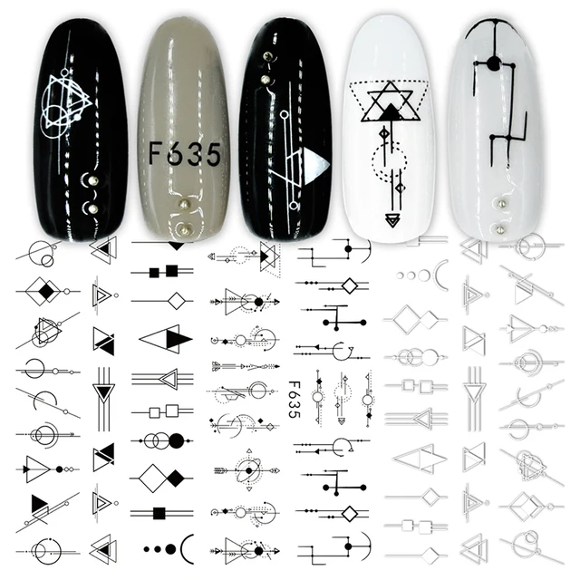 1PC Heart Love Design 3D Nail Sticker English Letter stickers Face Pattern Trasnfer Sliders Valentine's Day Nail Art Decoration 3d-F635