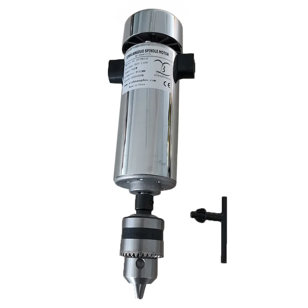 800WAdapterSpindle 800 Вт двигатель шпинделя постоянного тока 0.8KW DC 0-110 в 20000 ОБ/мин CNC резьба фрезерный воздушный холодный мотор шпинделя для гравировки - Цвет: 800WAdapterSpindle