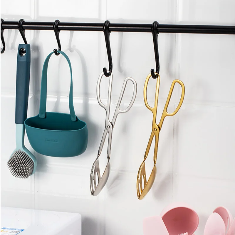 Buffet Tongs Stainless Steel Party Catering Serving Tongs Food Serving Cake Salad Bread Kitchen Baking Tools Clip