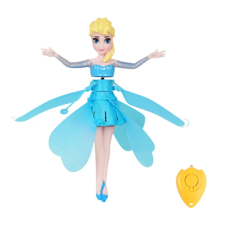 Новейшие Flyings Принцесса Эльза с музыкальной игрушкой инфракрасный индукционный контроль Flyings куклы для девочек игрушки дистанционного управления