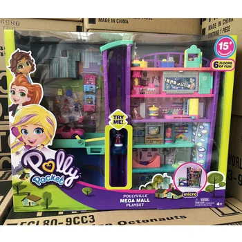 

Polly pocket mini Polly shopping mall playground treasure box GFP89 mall girl doll dolls for girls barbie dolls kids toys