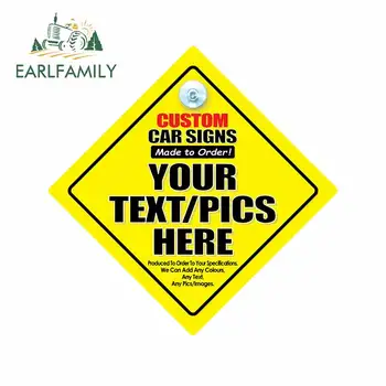 

EARLFAMILY 13cm x 12.8cm for Custom Car Sign Made To Order Creative Car Sticker Vinyl Material JDM Accessories Waterproof Decal