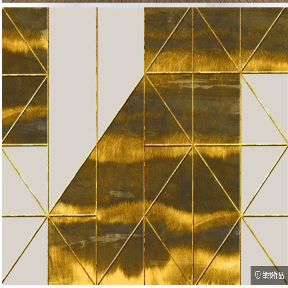 

Золотые обои 3d фрески обои для гостиной Современные Геометрические обои для гостиной