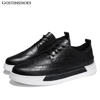 

Chaussure Homme Men Casual Shoes Black Brogue Shoes
