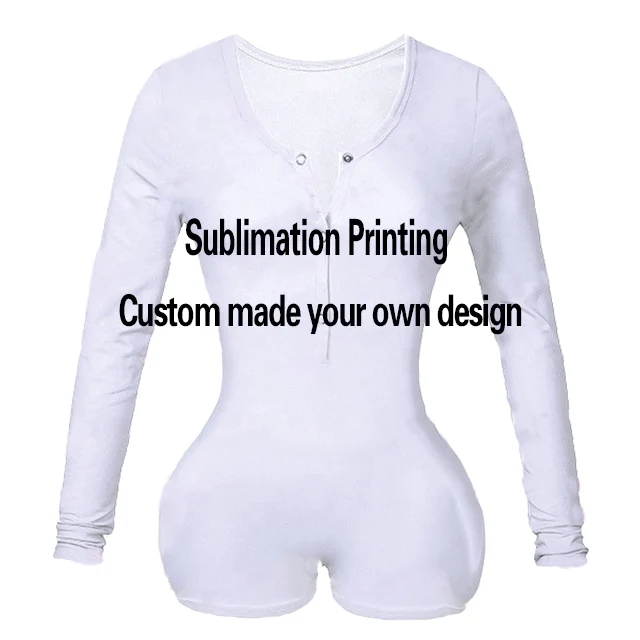 

Free Air Express Shipment 30pcs Per Lot Custom Sublimation print Pijama Women Romper Shorts Jumpsuit Sleepwear Tracksuit Onesie