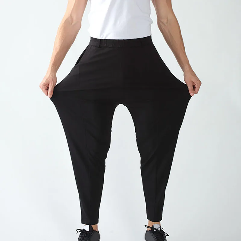 Осенние весенние мужские брюки больших размеров 5XL 6XL 7XL 8XL 9XL Талия 150 см повседневные штаны черного цвета