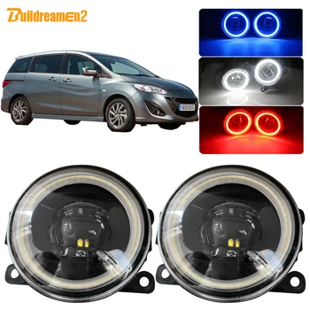 

Buildreamen2 For Mazda MPV II (LW) Car H11 4000LM LED Fog Light Lens Angel Eye DRL 12V 1999 2000 2001 2002 2003 2004 2005 2006