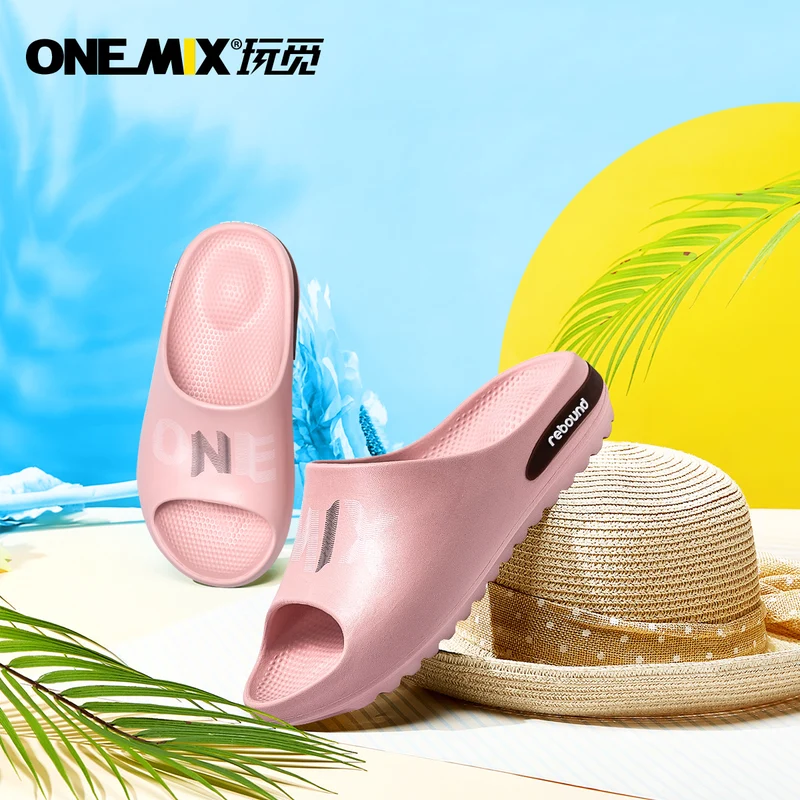 ONEMIX High Quality Men Indoor Sandals Slipper Summer Casual Outdoor Non-slip Beach Wadding Adult Male Fashion Home Flip Flops