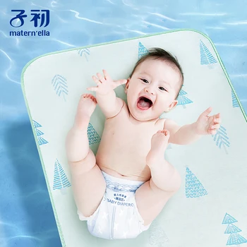 

matern'ella Ice Silk Fiber Bedding Pad Breathable Baby Bed Sheet Summer Baby Mat 70X130cm