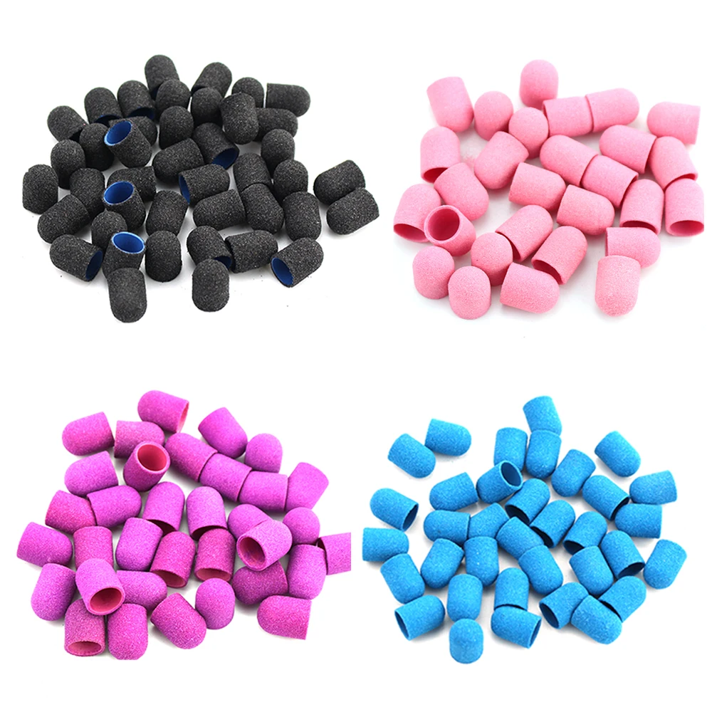 Elétrica de Plástico com Aperto Bloco de Polimento Acessórios da Arte do Prego Ferramenta de Cuidados com os Pés Prego Lixar Tampas Areia Pedicure 100pcs 10*15mm 5 bloco de areia acessórios de polimento ferramenta