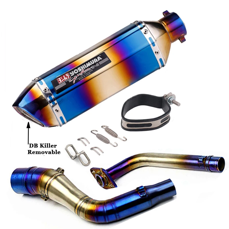 Nmax125 Nmax155 Sistema Di Scarico Completo Yoshimura Escape Moto Modificato Slip On Front Connect Pipe Per Yamaha Nmax 125 155 2015-2019