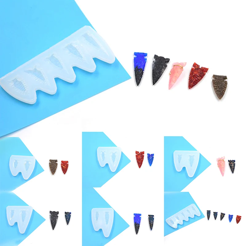 Ancient Stone Pendant Silicon Mold DIY Handmade Epoxy Resin Mould Jewelry Craft