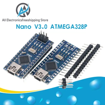 

100PCS NANO V3.0 Controller Terminal Adapter Expansion Board NANO IO Shield Simple Extension Plate For Arduino AVR ATMEGA328P