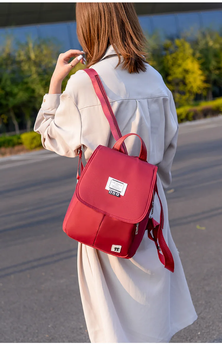 

Beautiful WOMEN'S Fashion Handbag Trend Versatile Youth Breath Backpack Street Snap li ren feng Backpack Refined-Style Leisure B