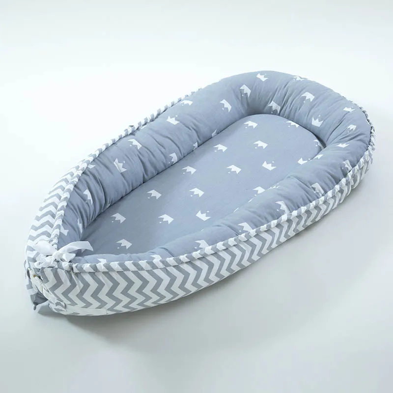 80*50 см комбинезон-Пижама для младенцев гнездо кровать портативный Bebe манеж детская кроватка Колыбель новорожденный люлька бампер