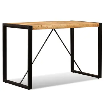 

vidaXL Dining Table Solid Rough Mango Wood 120 cm