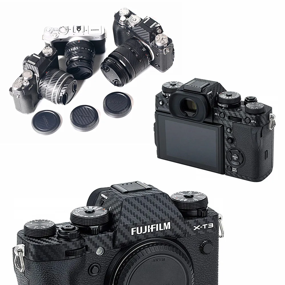 Защитная пленка для корпуса камеры наклейка из углеродного волокна Fujifilm X A7 X100V T200