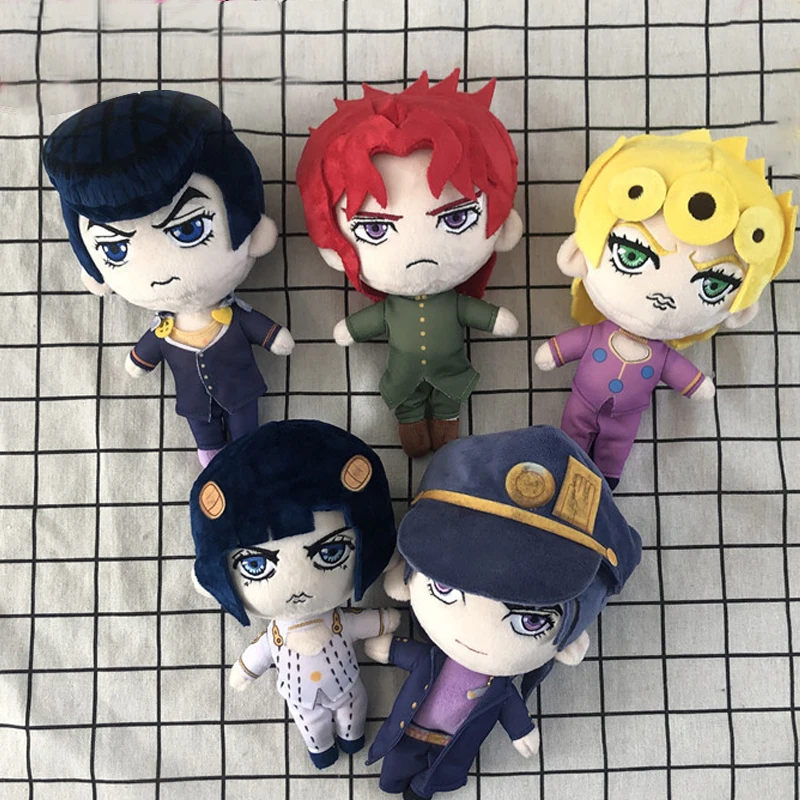 

20cm JoJo's Bizarre Adventure Golden Wind Kujo Jotaro Giorno Giovanna Bruno Anime Props Soft Doll Plush Toy Cute Cushion Pillow