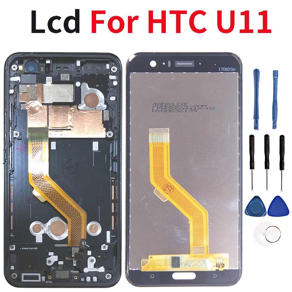 Pаспродажа Качество 5,5 ЖК дисплей для htc U11 ЖК дисплей Сенсорный экран Стекло U 3w U 1w U 3u планшета Дисплей для htc U11 сменный сенсорный ЖК экран