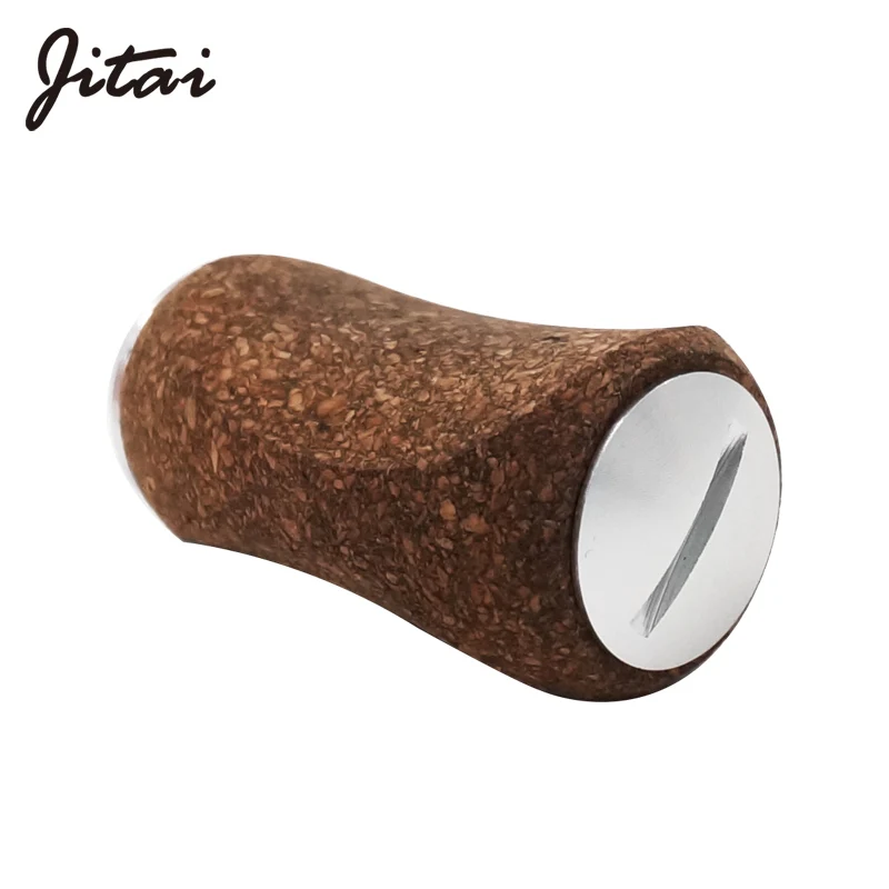 

JITAI 2pcs Fishing Reel Handle Knob Material Soft Wooden Knob For Daiwa Shimano Bait Casting Reel DIY Accessory Free shipping