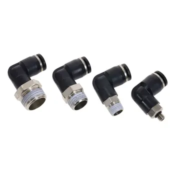 

10Pcs High quality 10mm X 3/8'' Thread Pneumatic Male Elbow Connector Tube Air Fitting