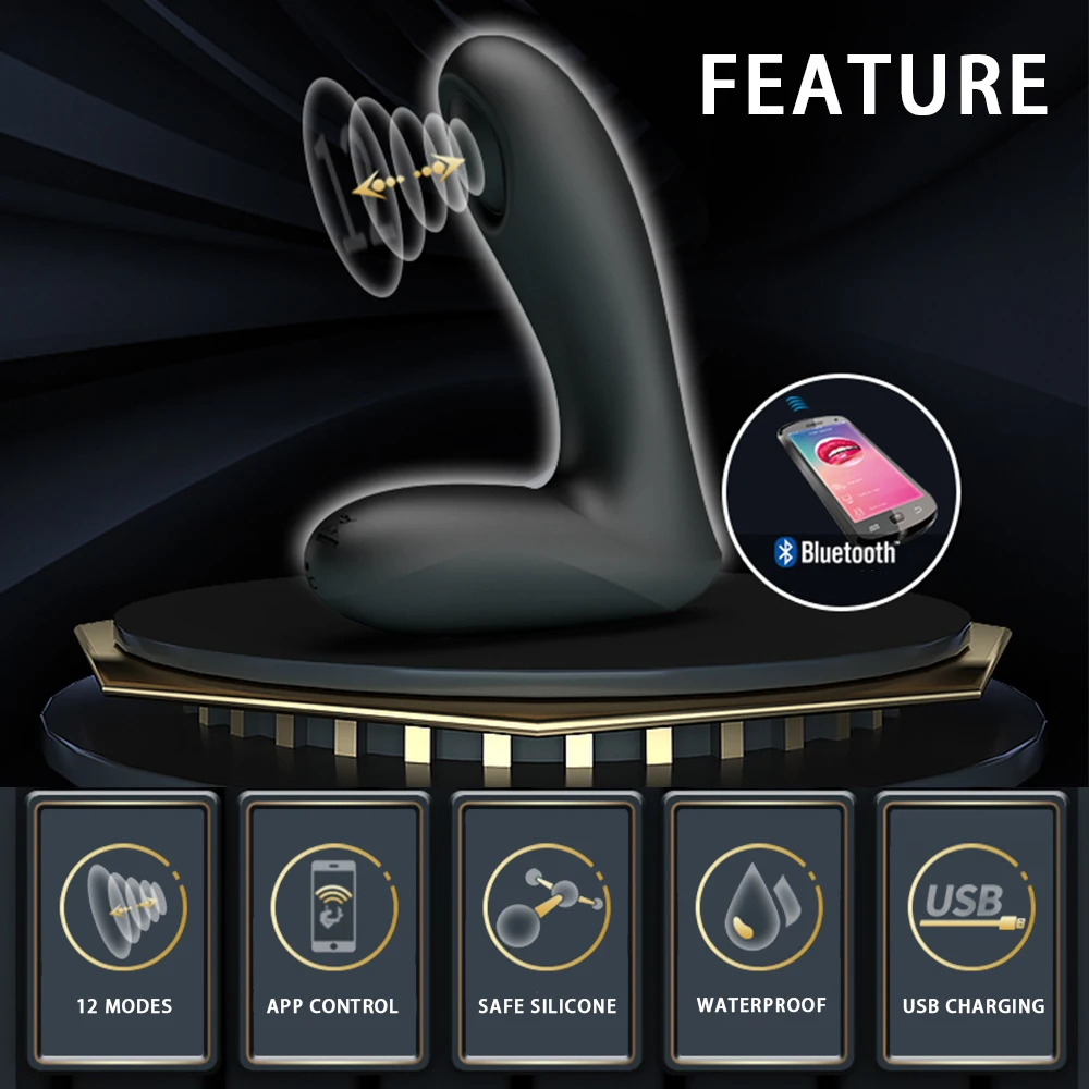 APP Control Anal Vibrator Vibrating Prostate Vibration Massager for Men Dildo for Anal Buttplug Remote Control Sex Toy for Adult APP Control Anal Vibrator Vibrating Prostate Vibration Massager for Men Dildo for Anal Buttplug Remote Control Sex Toy for Adult