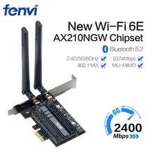 Двухдиапазонный беспроводной Wi-Fi адаптер 3000 Мбит/с WiFi6 Intel AX200 PCIe 2,4G/5 ГГц 802.11ac/AX Bluetooth AX210NGW 6G Wi-Fi 6E карта для ПК Двухдиапазонный беспроводной Wi-Fi адаптер 3000 Мбит/с WiFi6 Intel AX200 PCIe 2,4G/5 ГГц 802.11ac/AX Bluetooth AX210NGW 6G Wi-Fi 6E карта для ПК