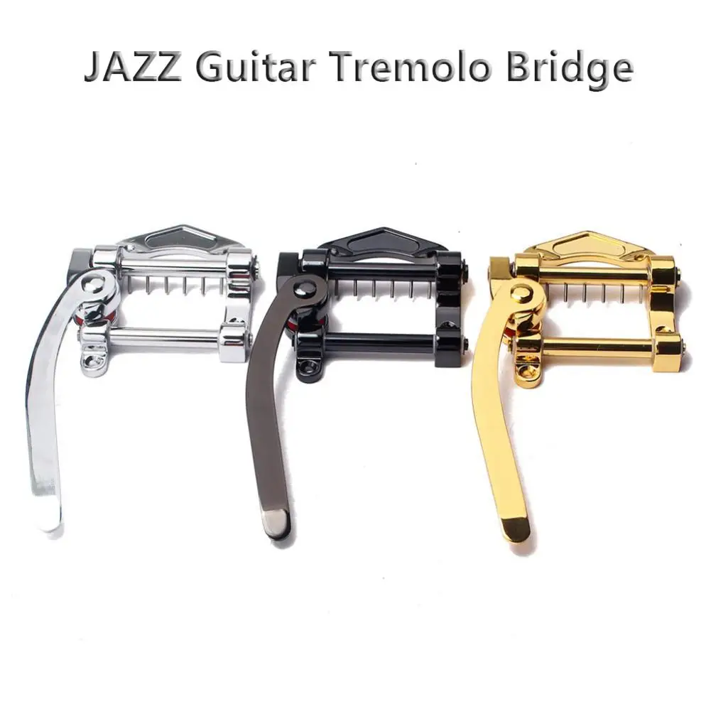 

Flanger Jazz Electric Guitar Tremolo Bar Bridge Unit Vibrato Bridge zinc alloy for Tele SG LP ETC ES335 Guitar Parts Accessories