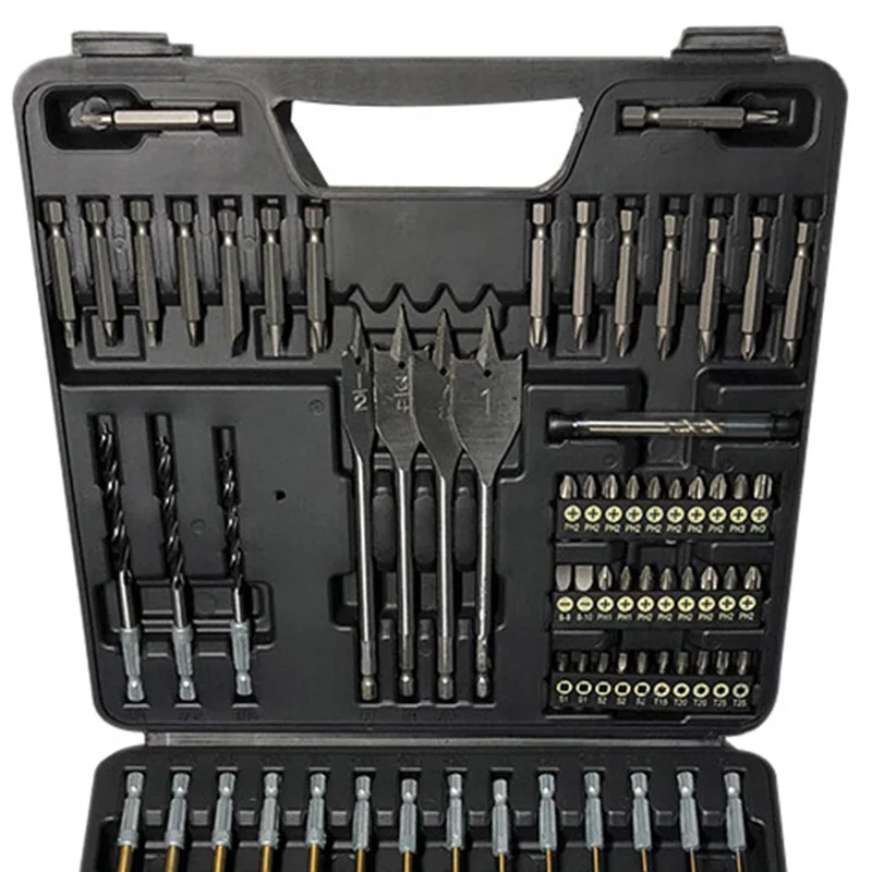 83-Piece Drilling and Drive Kit Multi-Purpose Hex Quick-Change Shank Inch Hybrid Drill Set