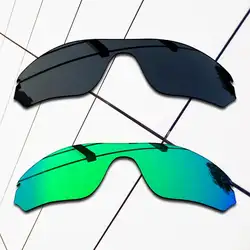 E.O.S 2 шт. черный и изумрудно-зеленый замена поляризованных линз для Oakley Radarlock, края OO9183 солнцезащитные очки