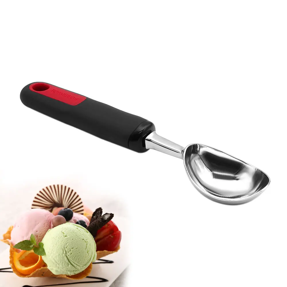 Zinc Alloy Home Fruit Mash Portable Dessert Cookie Tool Kitchen Sorvete Spoon Non Slip Handle Ice Cream Scoop Digging Ball Maker